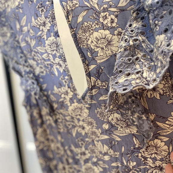 American Eagle Outfitters Blue/Lavender Jumpsuit - Size Medium - Picture 4 of 10